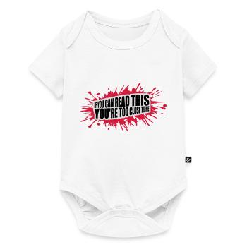 trop près de moi - Body à manches courtes Premium Bébé - blanc - Devant