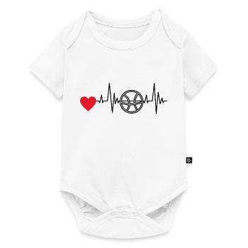 Basketball Lovers Basketball Basketball Club - Baby Premium short-sleeve bodysuit - white - Front