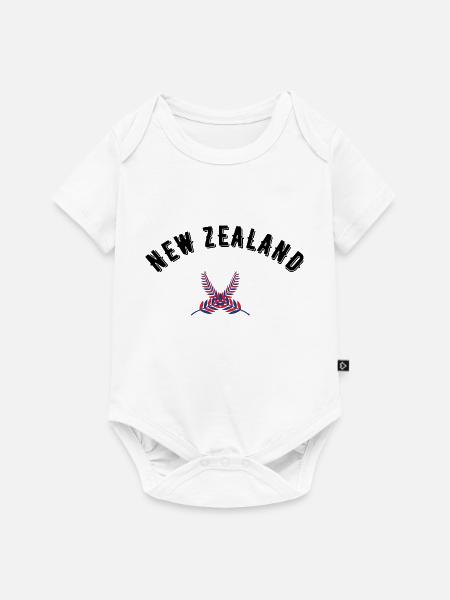 Neuseeland - Baby Premium Kurzarmbody - Weiß