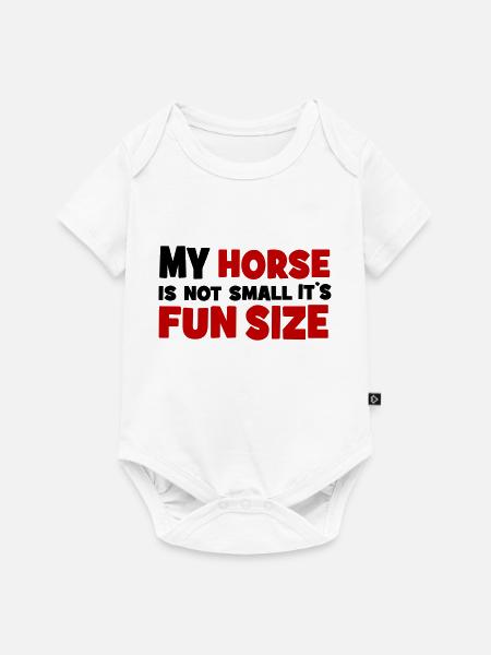 kleines Pferd - Baby Premium Kurzarmbody - Weiß