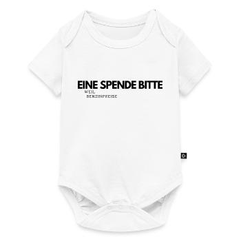 Eine Spende bitte - Baby Premium Kurzarmbody - Weiß - Vorne