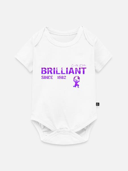 Brilliant since 1982 - Baby Premium Kurzarmbody - Weiß