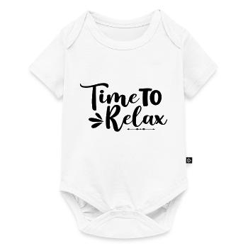 Time To Relax - Baby Premium short-sleeve bodysuit - white - Front