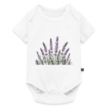 Tiges de lavande Lavande - Body à manches courtes Premium Bébé - blanc - Devant