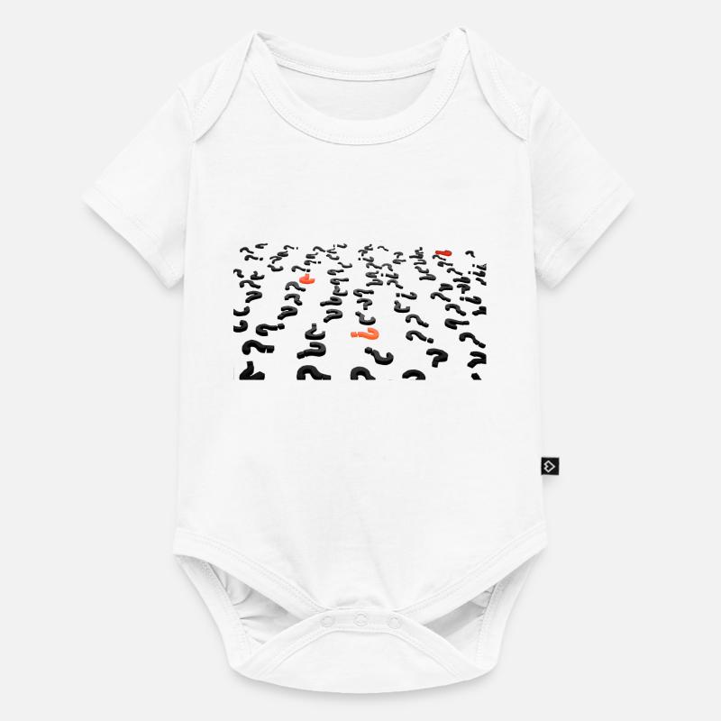 Fragezeichen/Question Mark - Baby Premium short-sleeve bodysuit - white