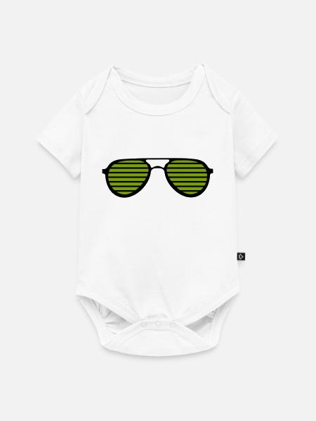 sonnenbrille - Baby Premium Kurzarmbody - Weiß