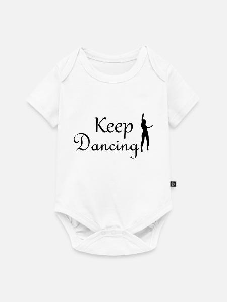Dancing Dance Music - Baby Premium Kurzarmbody - Weiß