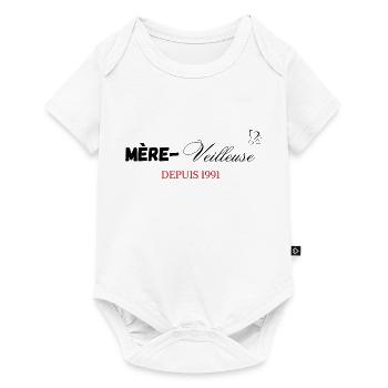 Mère veilleuse depuis 1991 - Body à manches courtes Premium Bébé - blanc - Devant