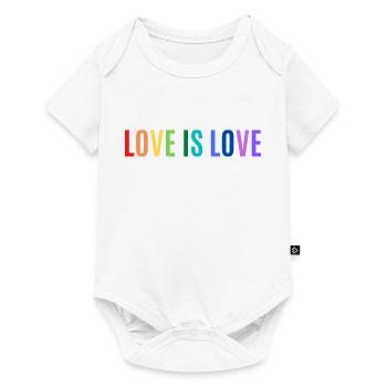 L’AMOUR EST L’AMOUR - Body à manches courtes Premium Bébé - blanc - Devant