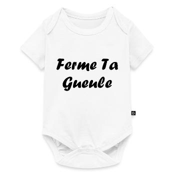 ferme ta gueule - Body à manches courtes Premium Bébé - blanc - Devant