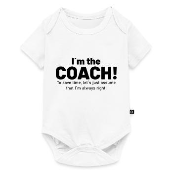 I am the coach! - Baby Premium short-sleeve bodysuit - white - Front