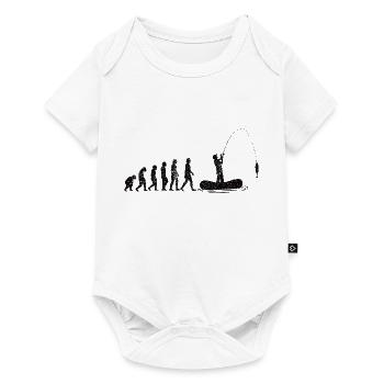 Pêche Hameçon Pêche Pêche Pêcheur - Body à manches courtes Premium Bébé - blanc - Devant