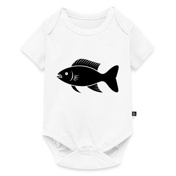 Poisson petite carpe - Body à manches courtes Premium Bébé - blanc - Devant
