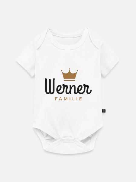 Werner-Familie - Baby Premium Kurzarmbody - Weiß