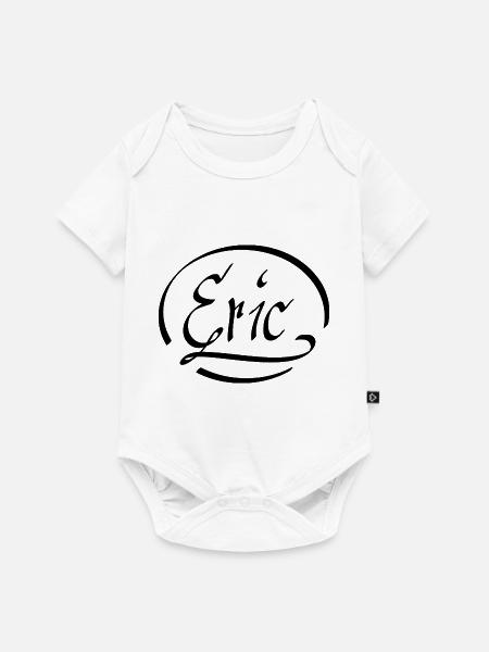 ERIC - Baby Premium Kurzarmbody - Weiß