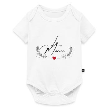 La mariée -tshirt assorti - Body à manches courtes Premium Bébé - blanc - Devant
