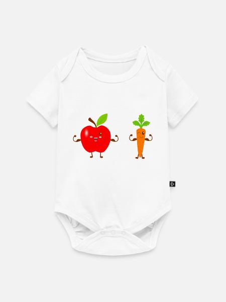 Gesund sein - Baby Premium Kurzarmbody - Weiß