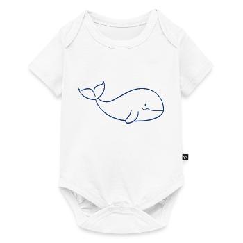 Baby Whale - Baby Premium short-sleeve bodysuit - white - Front