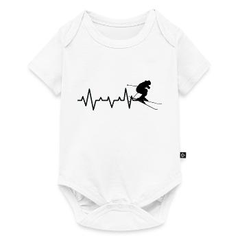 Skiing Ski Motif for Skier Skier - Baby Premium short-sleeve bodysuit - white - Front