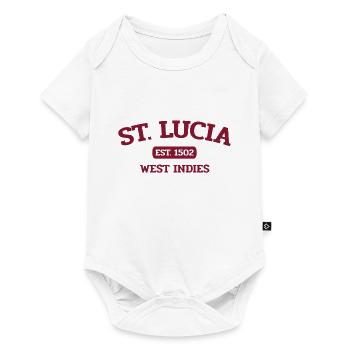 Saint Lucia - Castries - Caribbean- West Indies - Baby Premium short-sleeve bodysuit - white - Front