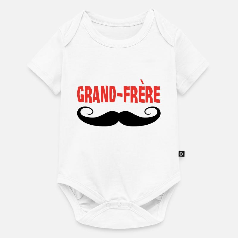 Grand Frère - Body à manches courtes Premium Bébé - blanc