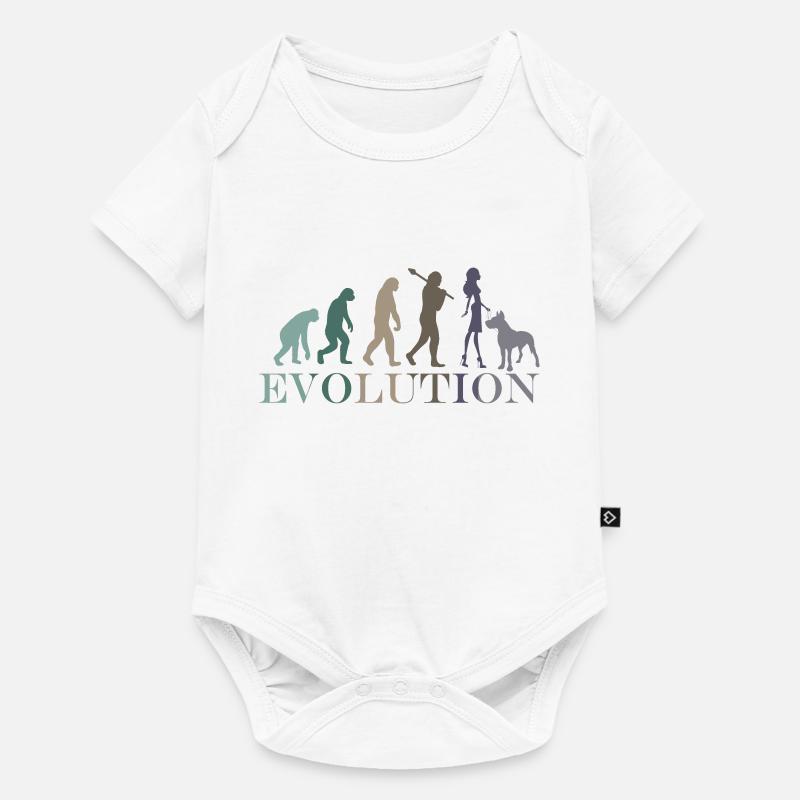 Evolution Great Dane Female Retro Minimalism - Baby Premium short-sleeve bodysuit - white