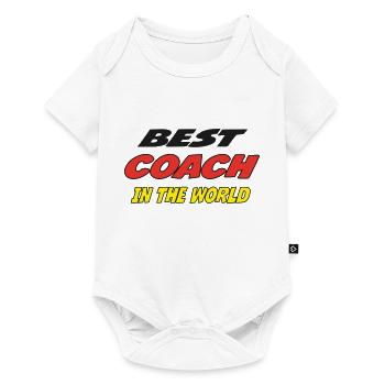 Best COACH in the world - Body à manches courtes Premium Bébé - blanc - Devant