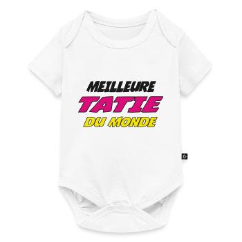 MEILLEURE TATIE DU MONDE 44376 - Body à manches courtes Premium Bébé - blanc - Devant