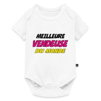 MEILLEURE VENDEUSE DU MONDE - Body à manches courtes Premium Bébé - blanc - Devant