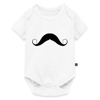 Moustache - Body à manches courtes Premium Bébé - blanc - Devant