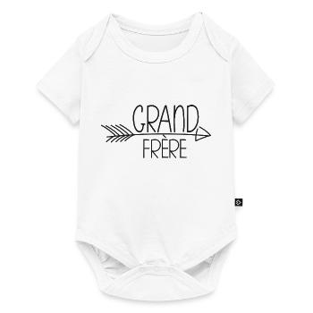Grand frère -minimliste - Body à manches courtes Premium Bébé - blanc - Devant