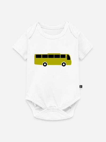 bus - Baby Premium Kurzarmbody - Weiß