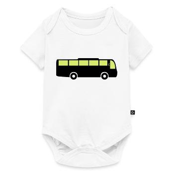 bus - Baby Premium Kurzarmbody - Weiß - Vorne
