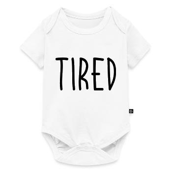 Tired - Baby Premium short-sleeve bodysuit - white - Front