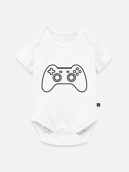 Videospiel-Controller - Baby Premium Kurzarmbody - Weiß