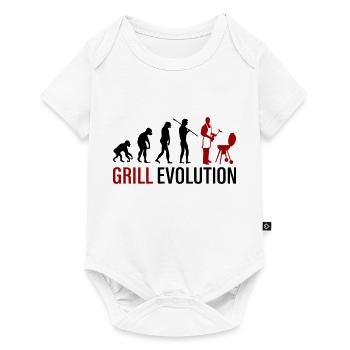 grill evolution - Baby Premium Kurzarmbody - Weiß - Vorne