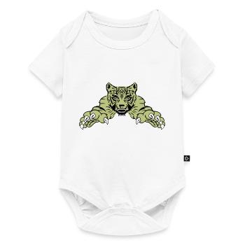 Tiger Attack - Baby Premium short-sleeve bodysuit - white - Front