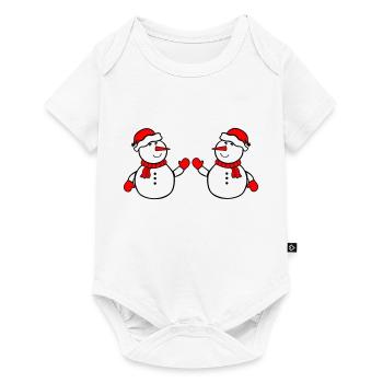 Snowman 2 - Baby Premium short-sleeve bodysuit - white - Front