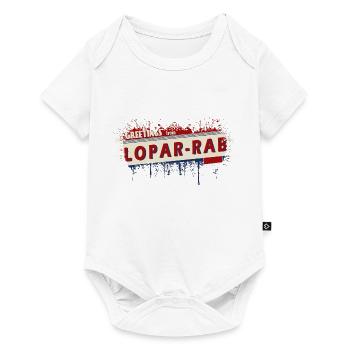 croatia hrvatska croatia hrv hr travel tourism - Baby Premium short-sleeve bodysuit - white - Front