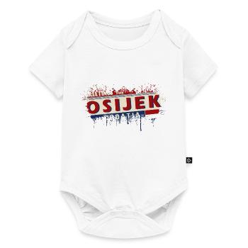 croatia hrvatska croatia hrv hr travel tourism - Baby Premium short-sleeve bodysuit - white - Front