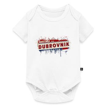 croatia hrvatska croatia hrv hr travel tourism - Baby Premium short-sleeve bodysuit - white - Front