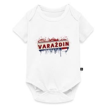 croatia hrvatska croatia hrv hr travel tourism - Baby Premium short-sleeve bodysuit - white - Front