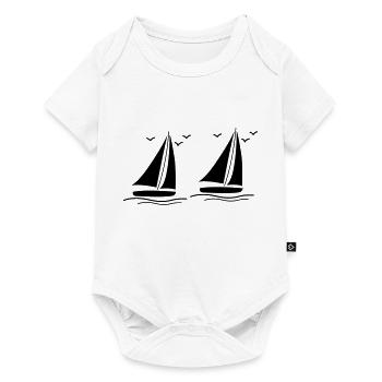 segelboote - Baby Premium Kurzarmbody - Weiß - Vorne