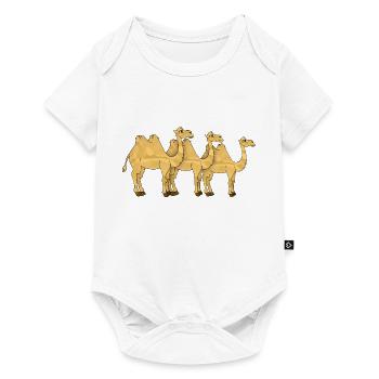 Kamele - Baby Premium Kurzarmbody - Weiß - Vorne