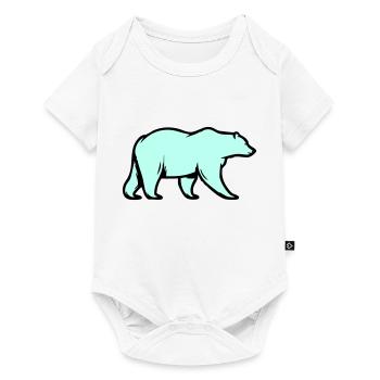 Ours blanc - Body à manches courtes Premium Bébé - blanc - Devant