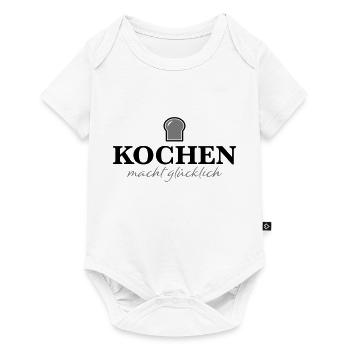 Tablier de cuisine drôle - Body à manches courtes Premium Bébé - blanc - Devant
