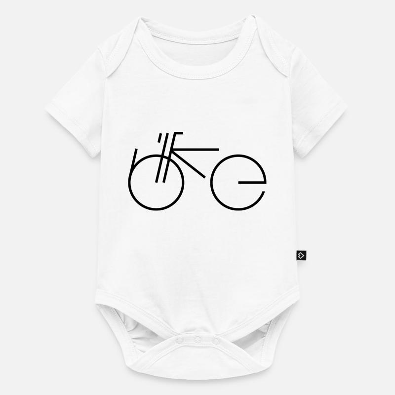 Type de vélo noir - Body à manches courtes Premium Bébé - blanc