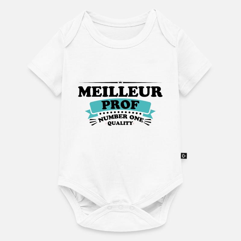 Meilleur prof - Body à manches courtes Premium Bébé - blanc