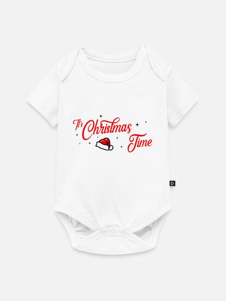 christmas time - Baby Premium Kurzarmbody - Weiß