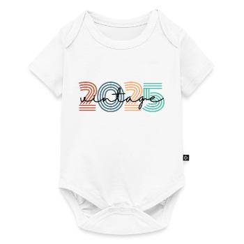 2025 vintage rétro - Body à manches courtes Premium Bébé - blanc - Devant